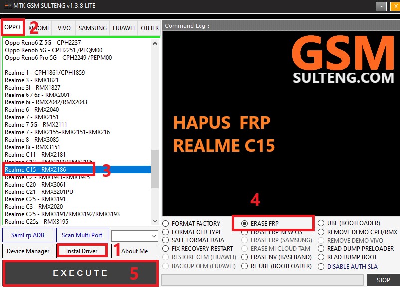 Hapus FRP Realme C15
