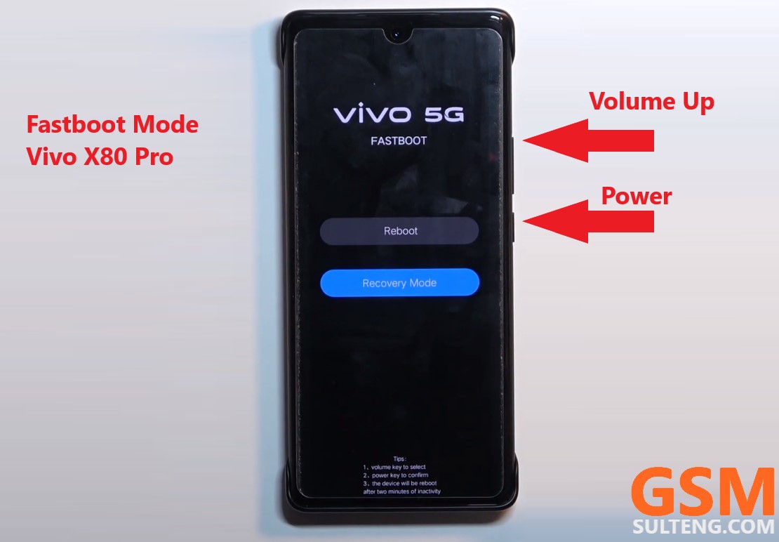 Vivo X80 Pro Fastboot Mode